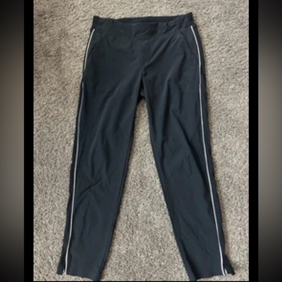 Athleta Brooklyn Heights Ankle Pant White Trim sz 6 - Picture 3 of 6